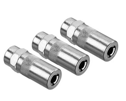Heavy-Duty 1/8" NPT Grease Gun Coupler (3 PK)
